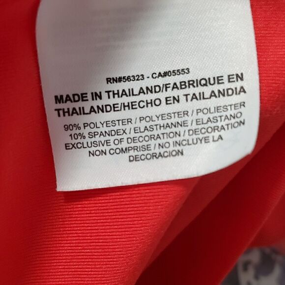 Nike Red Dry Fit Golf Polo Shirt - Picture 6 of 6